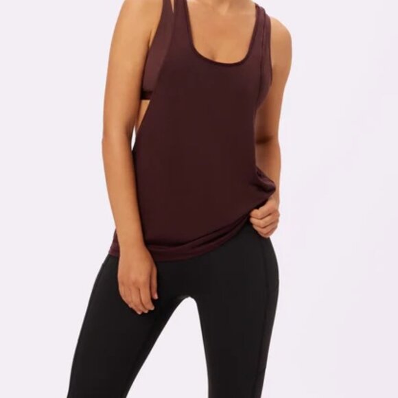 Parade Everyday Racer Racerback Soft Lightweight Pony Burgundy Tank L - Picture 3 of 13